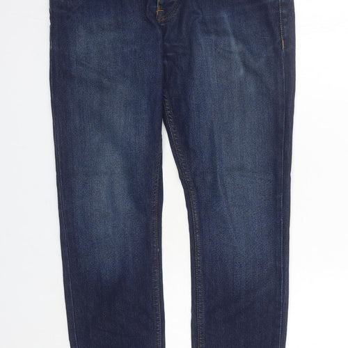 Denim & Co. Mens Blue Cotton Skinny Jeans Size 32 in L30 in Regular Zip