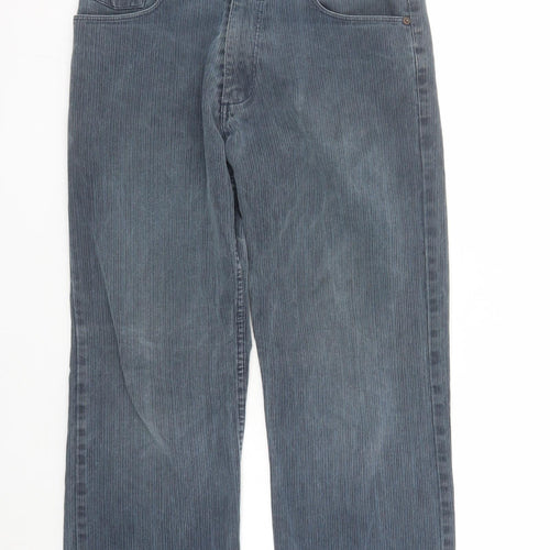 NEXT Mens Blue Cotton Bootcut Jeans Size 34 in L29 in Regular Zip