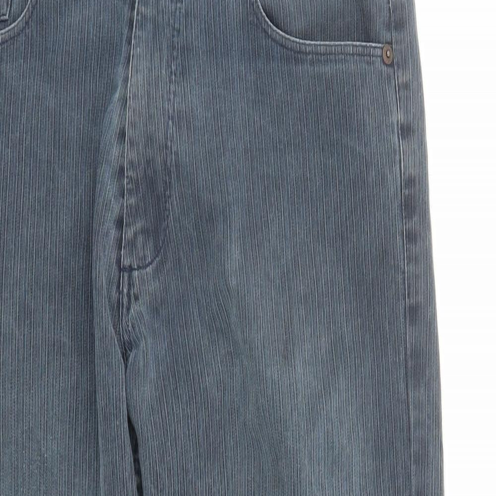NEXT Mens Blue Cotton Bootcut Jeans Size 34 in L29 in Regular Zip