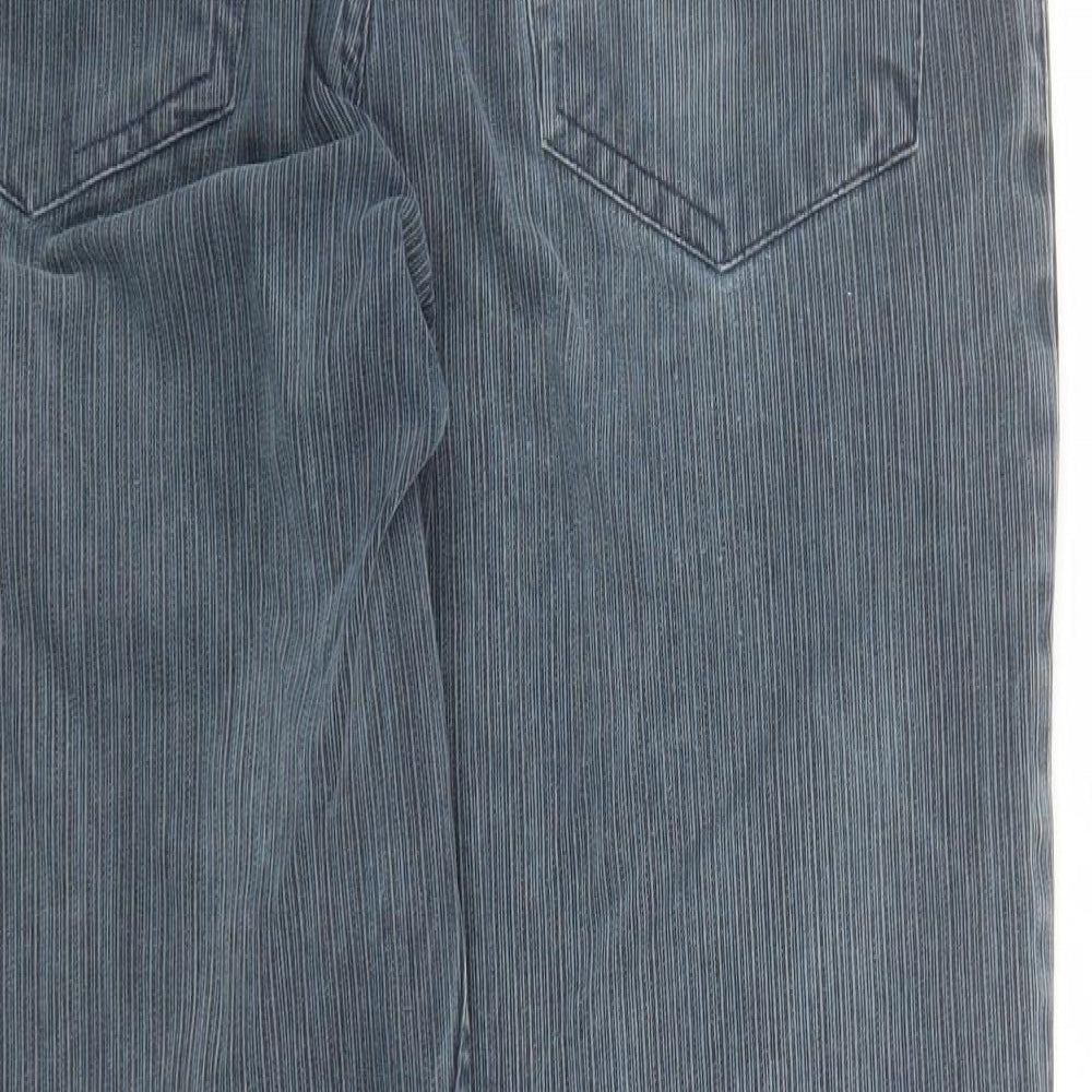 NEXT Mens Blue Cotton Bootcut Jeans Size 34 in L29 in Regular Zip