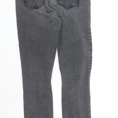 Denim & Co. Womens Black Cotton Skinny Jeans Size 12 L27 in Regular Zip