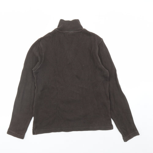 Gap Womens Brown Cotton Pullover Sweatshirt Size XS Zip