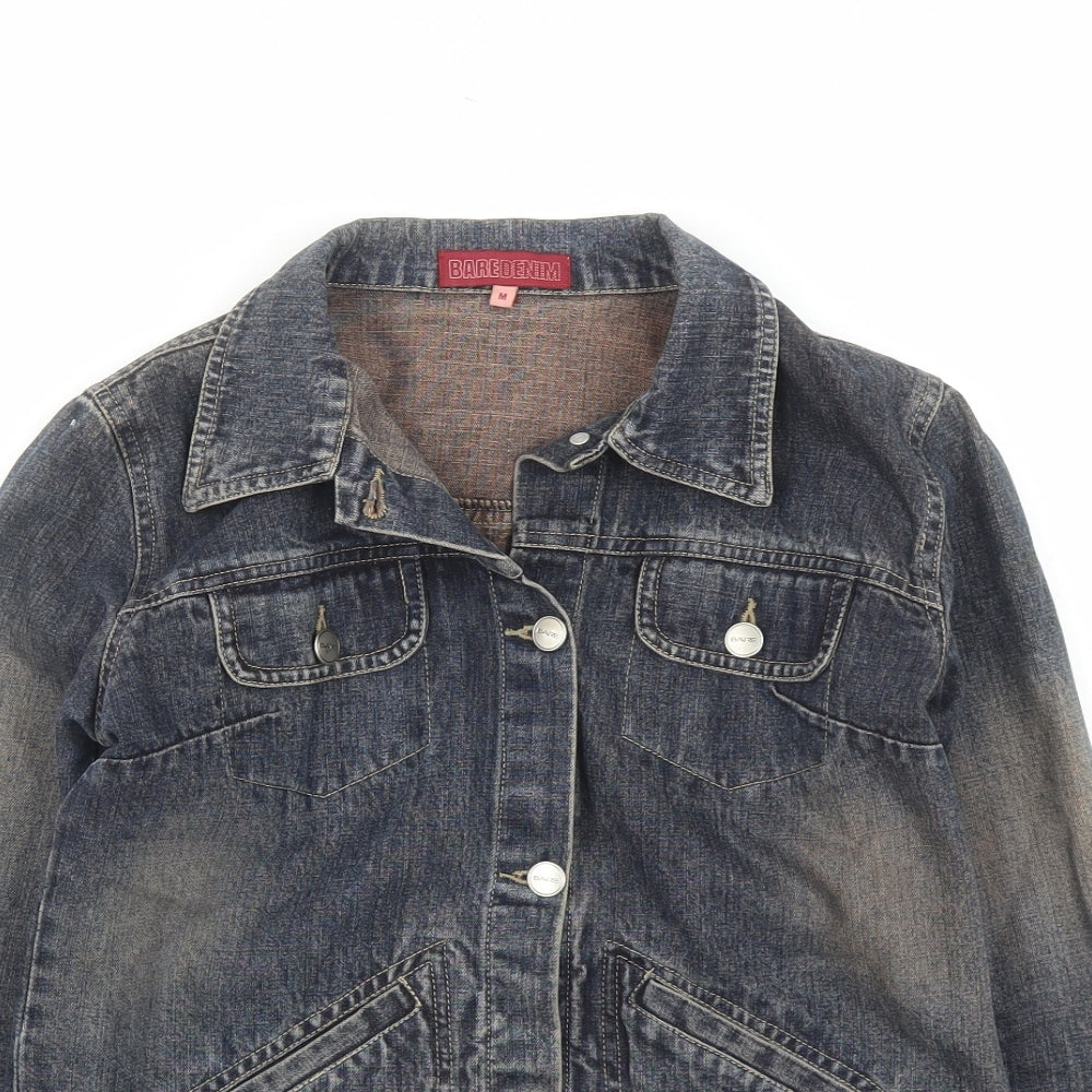 Bare Denim Womens Blue Jacket Size M Button