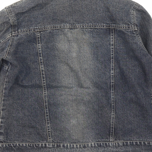 Bare Denim Womens Blue Jacket Size M Button