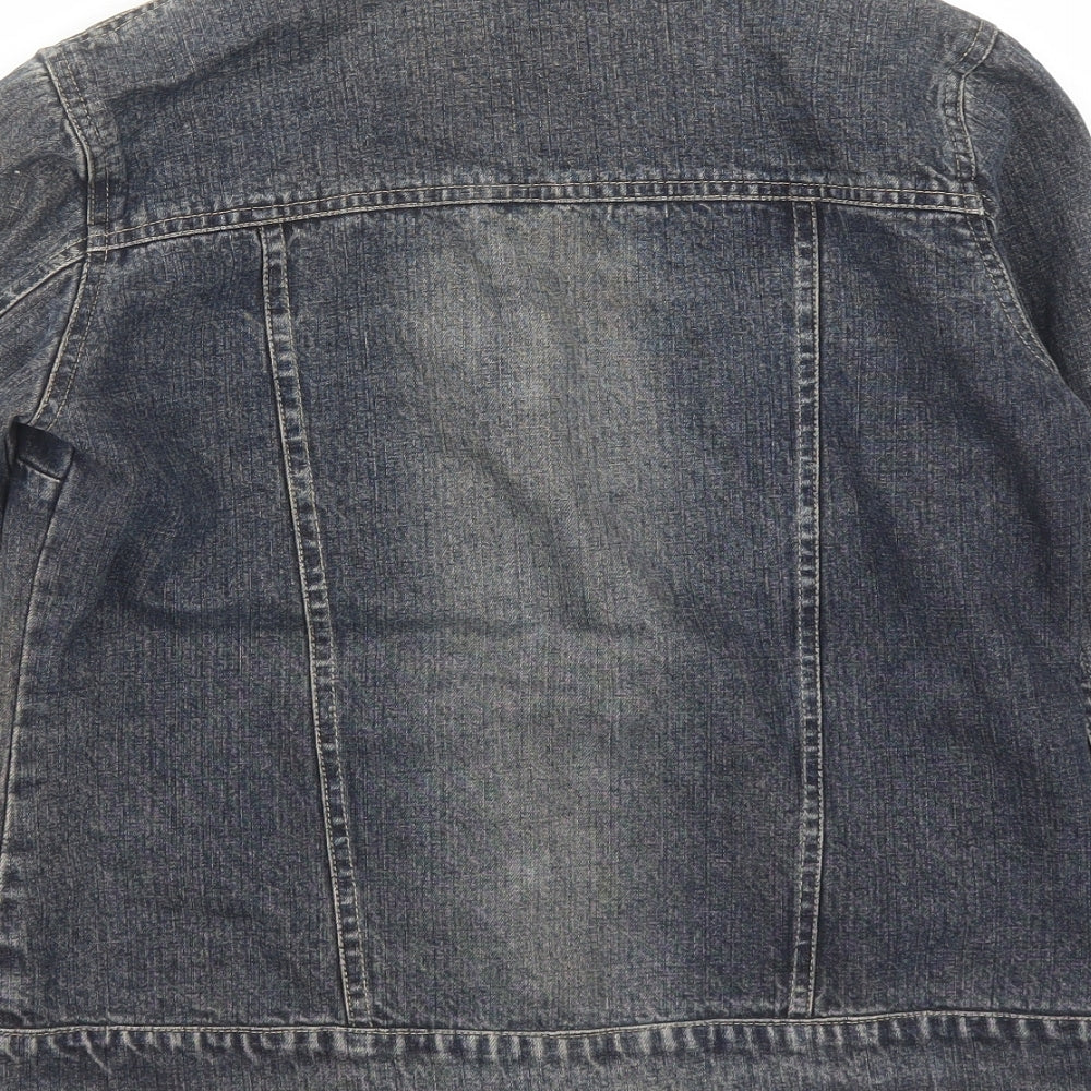 Bare Denim Womens Blue Jacket Size M Button
