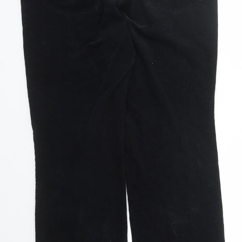 Gerry Weber Womens Black Cotton Trousers Size 18 L30 in Regular Zip