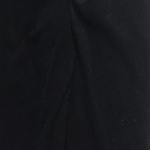 Gerry Weber Womens Black Cotton Trousers Size 18 L30 in Regular Zip