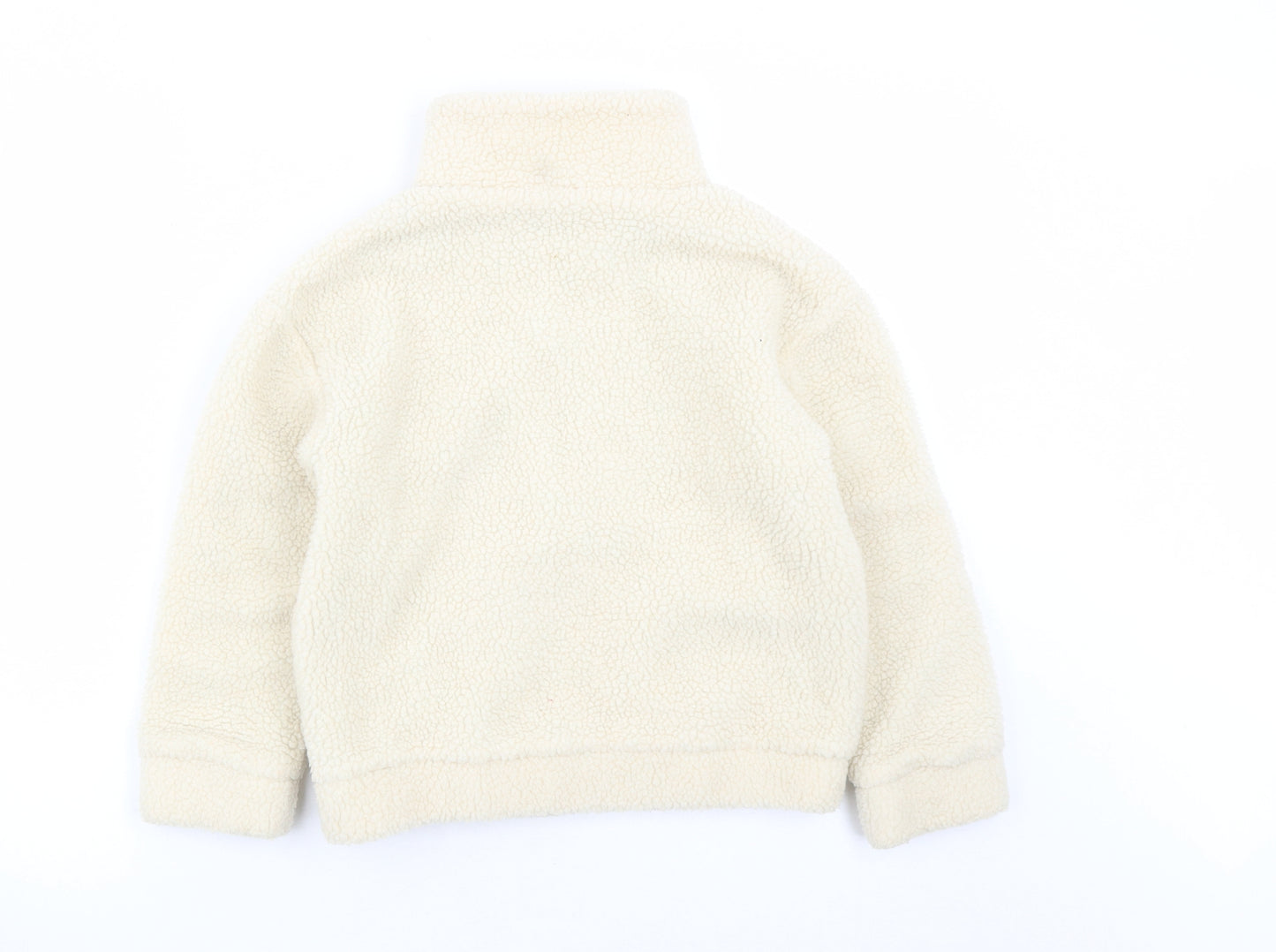 NEXT Girls Beige Jacket Size 8 Years Zip - Teddy Bear Style