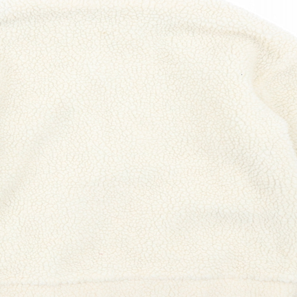 NEXT Girls Beige Jacket Size 8 Years Zip - Teddy Bear Style
