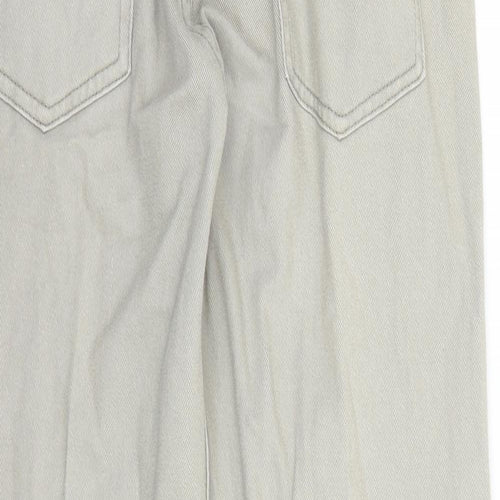 Denim Originals Mens Beige Cotton Straight Jeans Size 32 in L29 in Regular Zip