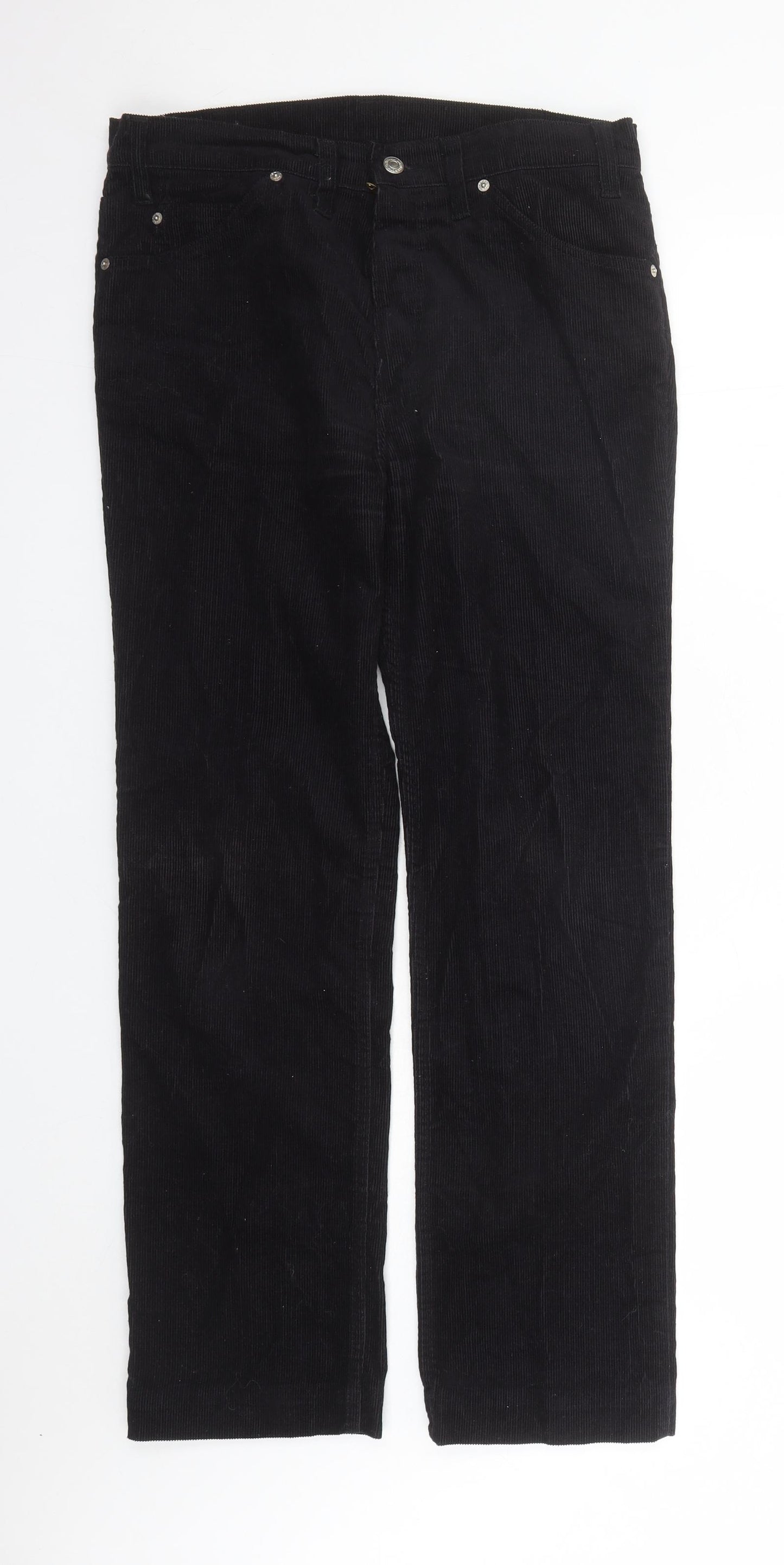Levi's Mens Black Cotton Trousers Size 34 in L30 in Regular Zip