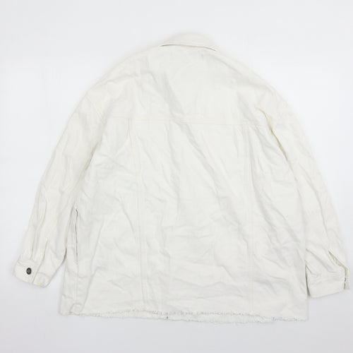 Zara Womens White Jacket Size XS Button