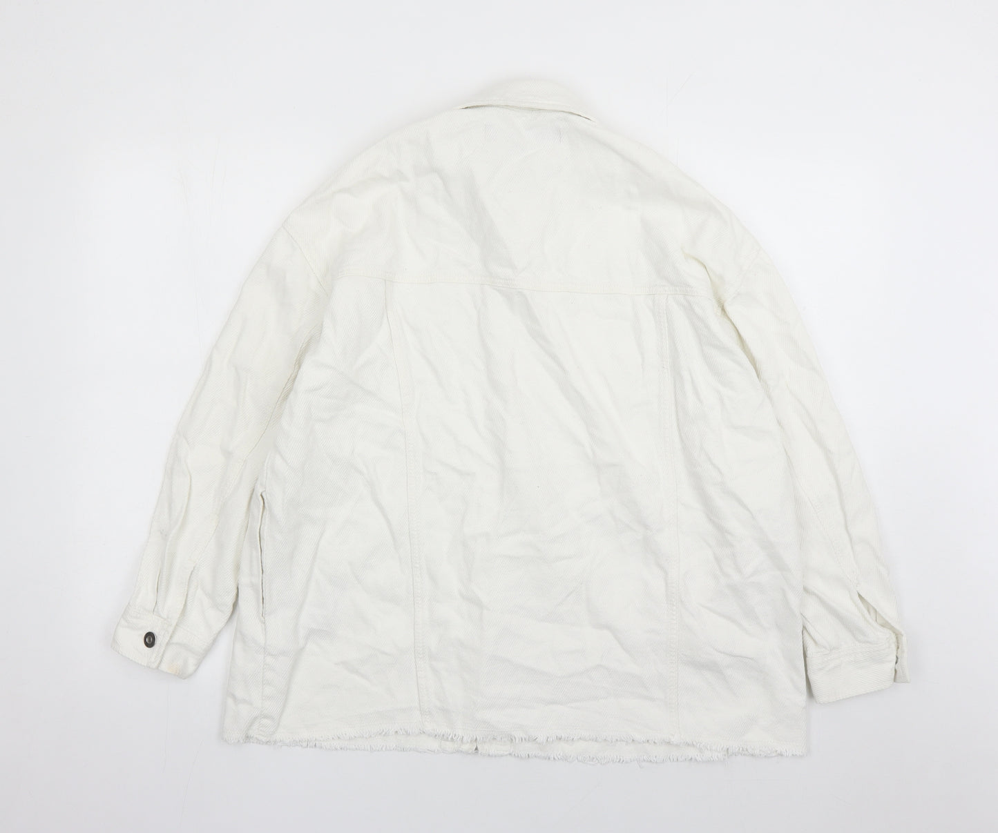 Zara Womens White Jacket Size XS Button