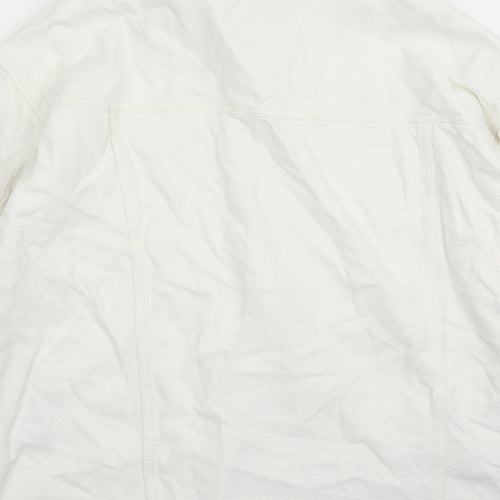 Zara Womens White Jacket Size XS Button
