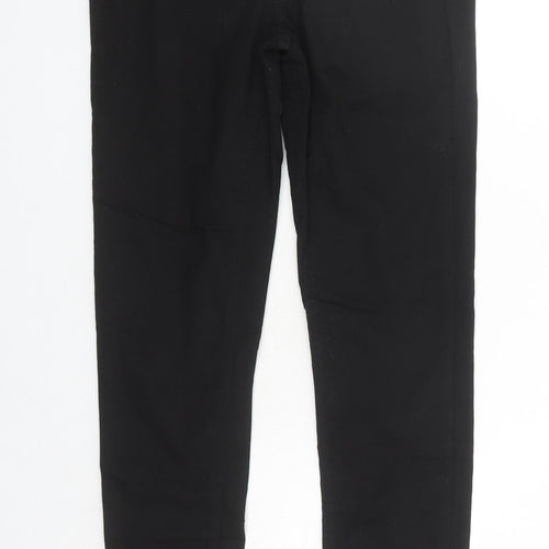 New Look Womens Black Cotton Jegging Jeans Size 6 L28 in Regular - Elasticated Waist