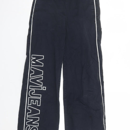 Mavi Jeans Womens Black Cotton Straight Jeans Size XS L29 in Regular - Elasticated Waist