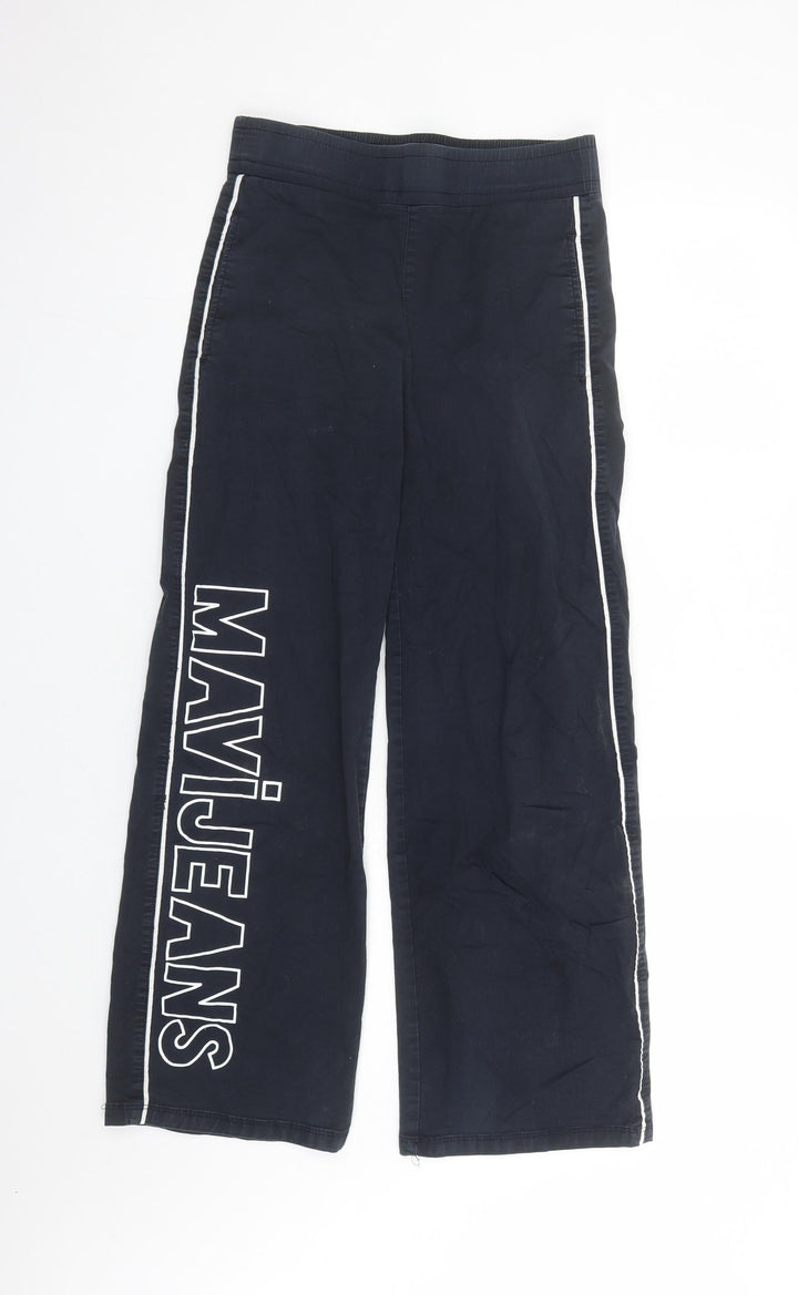Mavi Jeans Womens Black Cotton Straight Jeans Size XS L29 in Regular - Elasticated Waist