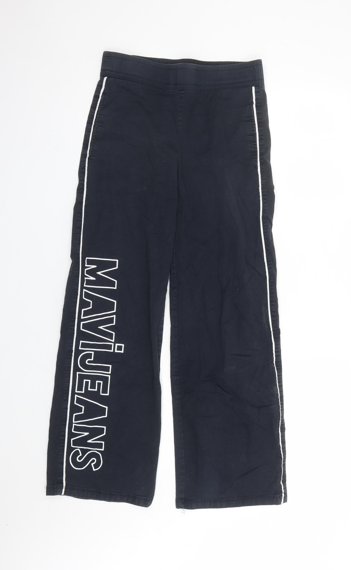Mavi Jeans Womens Black Cotton Straight Jeans Size XS L29 in Regular - Elasticated Waist