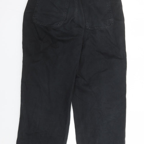 ASOS Womens Black Cotton Mom Jeans Size 6 L29 in Regular Zip