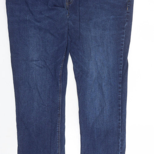 NEXT Mens Blue Cotton Straight Jeans Size 40 in L29 in Regular Zip