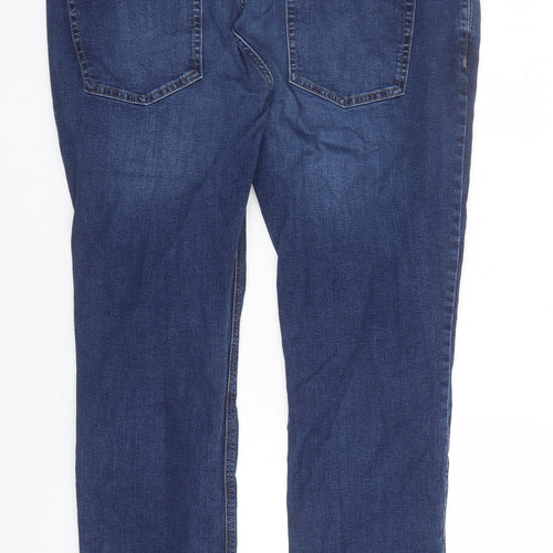 NEXT Mens Blue Cotton Straight Jeans Size 40 in L29 in Regular Zip