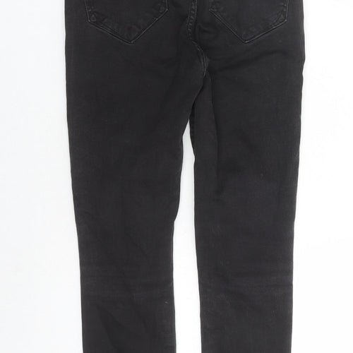 River Island Womens Black Cotton Skinny Jeans Size 10 L26 in Regular Zip