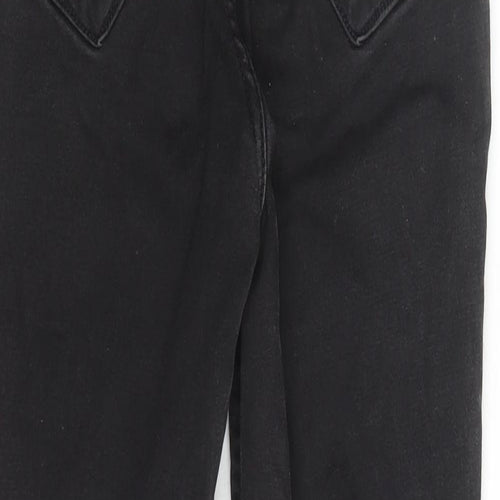 River Island Womens Black Cotton Skinny Jeans Size 10 L26 in Regular Zip