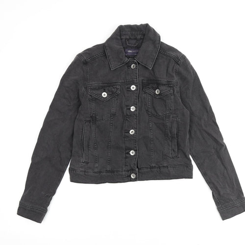 Marks and Spencer Womens Grey Jacket Size 8 Button