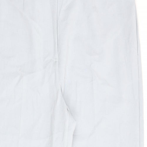 Marks and Spencer Womens Blue Polyester Trousers Size 20 L30 in Regular Zip