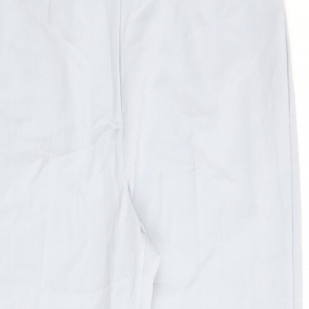 Marks and Spencer Womens Blue Polyester Trousers Size 20 L30 in Regular Zip