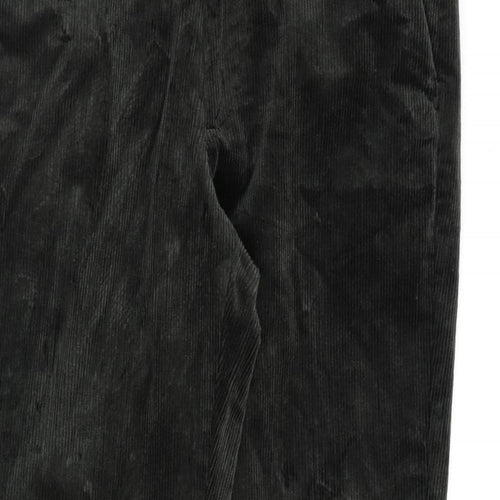 Marks and Spencer Mens Green Cotton Sweatpants Trousers Size 30 in L31 in Regular Zip