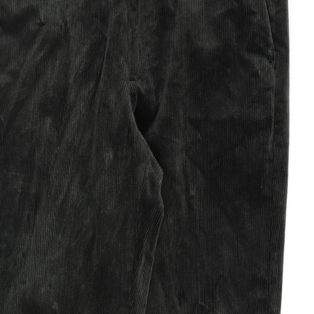 Marks and Spencer Mens Green Cotton Sweatpants Trousers Size 30 in L31 in Regular Zip