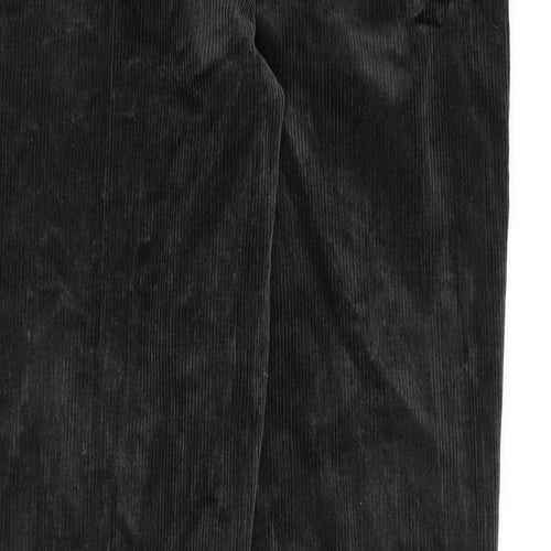 Marks and Spencer Mens Green Cotton Sweatpants Trousers Size 30 in L31 in Regular Zip