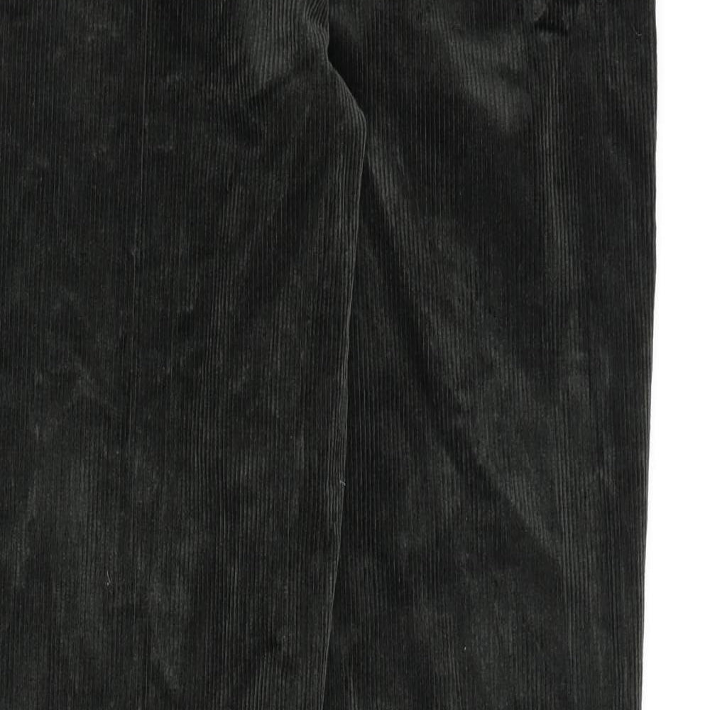 Marks and Spencer Mens Green Cotton Sweatpants Trousers Size 30 in L31 in Regular Zip