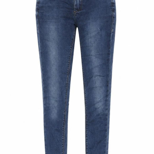Topshop Womens Blue Cotton Skinny Jeans Size 28 in L30 in Extra-Slim Zip