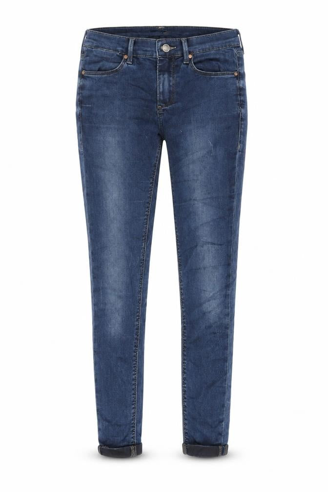Topshop Womens Blue Cotton Skinny Jeans Size 28 in L30 in Extra-Slim Zip