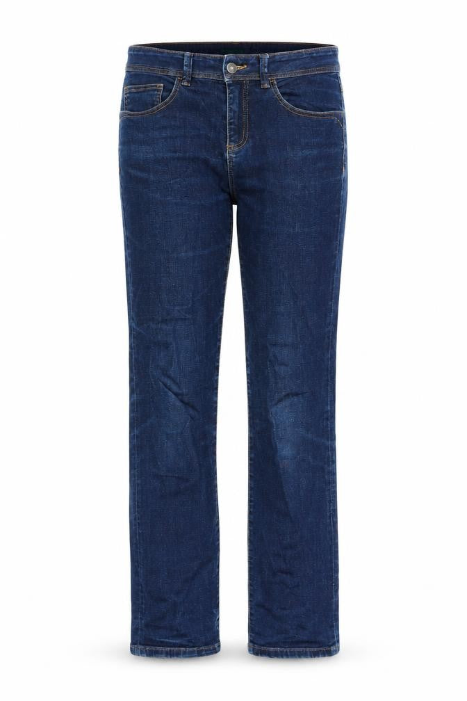 United Colors of Benetton Womens Blue Cotton Straight Jeans Size 29 in L29 in Regular Zip