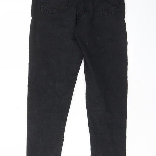 Topshop Womens Black Cotton Skinny Jeans Size 26 in L30 in Regular Zip - Pockets