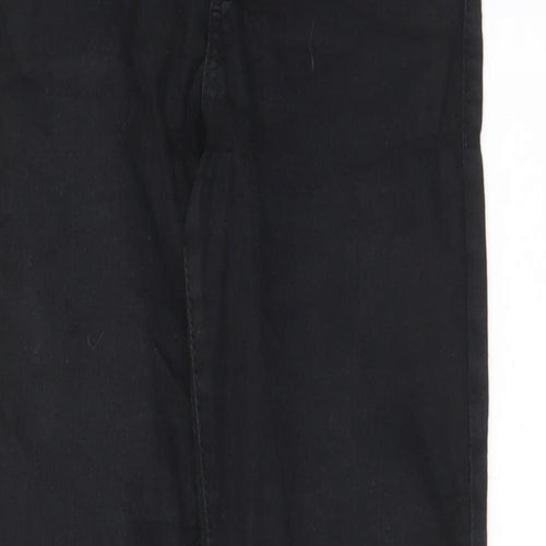 Topshop Womens Black Cotton Skinny Jeans Size 26 in L30 in Regular Zip - Pockets