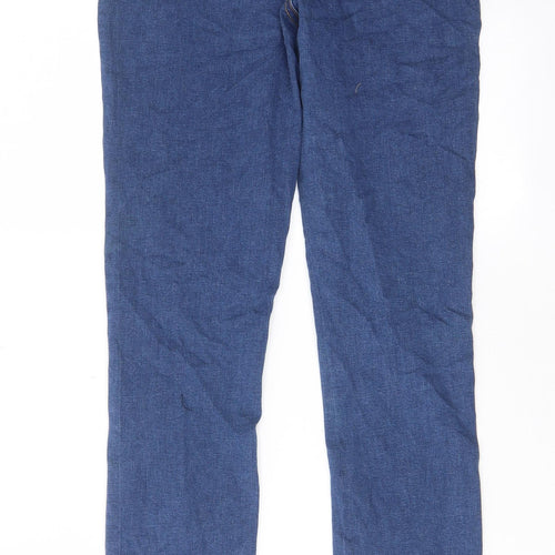 Denim & Co. Womens Blue Cotton Skinny Jeans Size 14 L30 in Regular Zip - Pockets