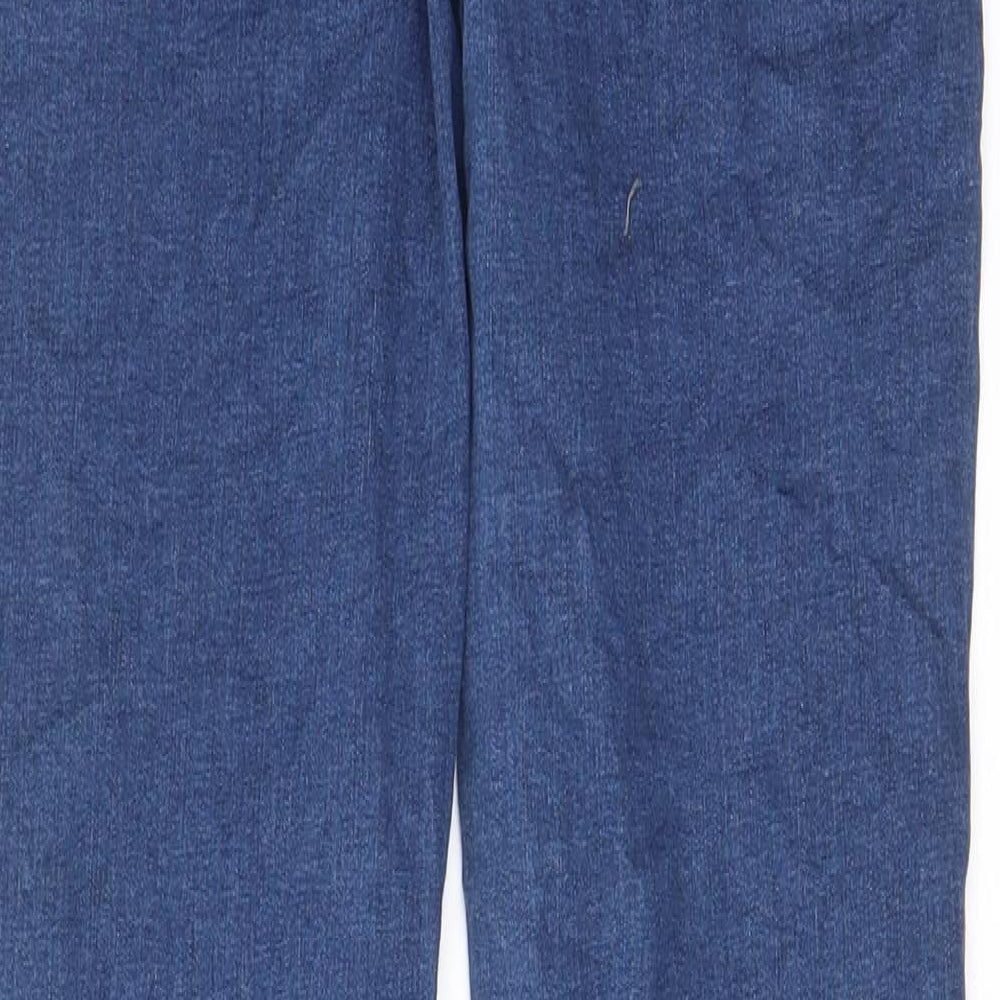 Denim & Co. Womens Blue Cotton Skinny Jeans Size 14 L30 in Regular Zip - Pockets