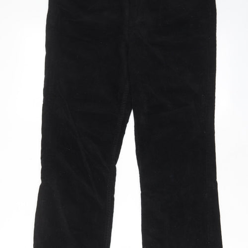 BDG Womens Black Cotton Trousers Size 32 in L26 in Regular Zip - Pockets, Belt Loops