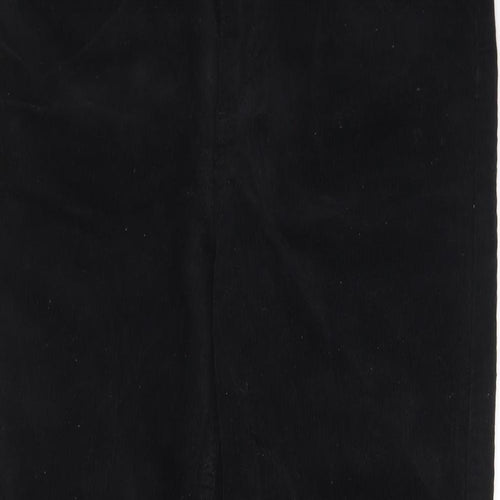 BDG Womens Black Cotton Trousers Size 32 in L26 in Regular Zip - Pockets, Belt Loops