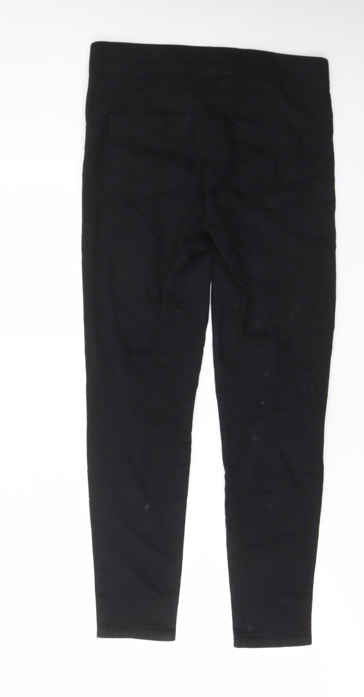 Denim & Co. Womens Black Cotton Skinny Jeans Size 10 L27 in Regular