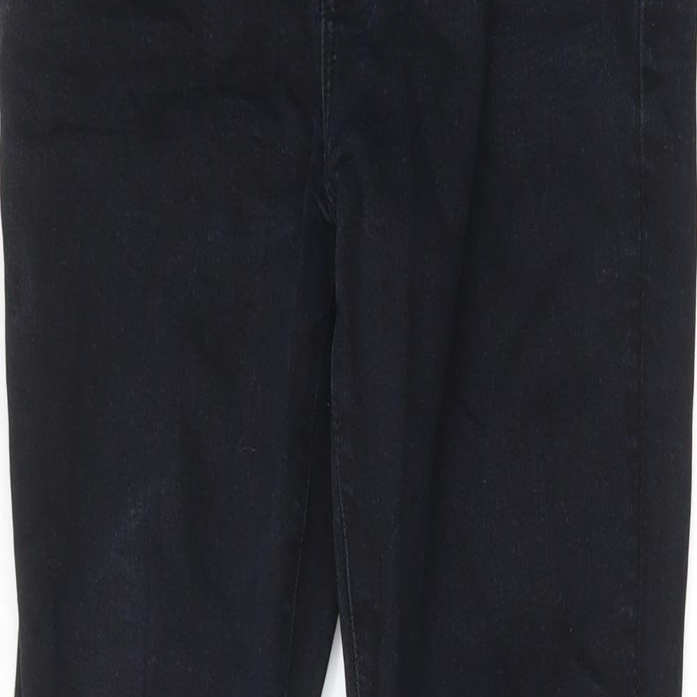 Jack Wills Mens Black Cotton Skinny Jeans Size 30 in L32 in Regular Zip - Pockets, Belt Loops, Logo