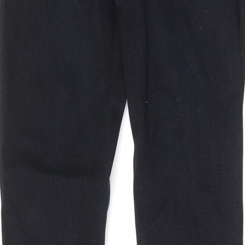 Jack Wills Mens Black Cotton Skinny Jeans Size 30 in L32 in Regular Zip - Pockets, Belt Loops, Logo