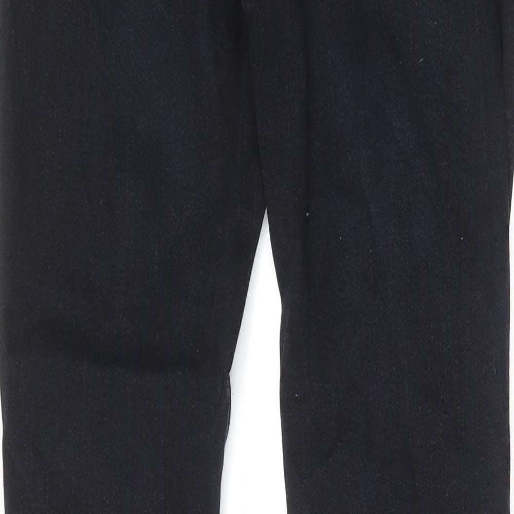 Jack Wills Mens Black Cotton Skinny Jeans Size 30 in L32 in Regular Zip - Pockets, Belt Loops, Logo