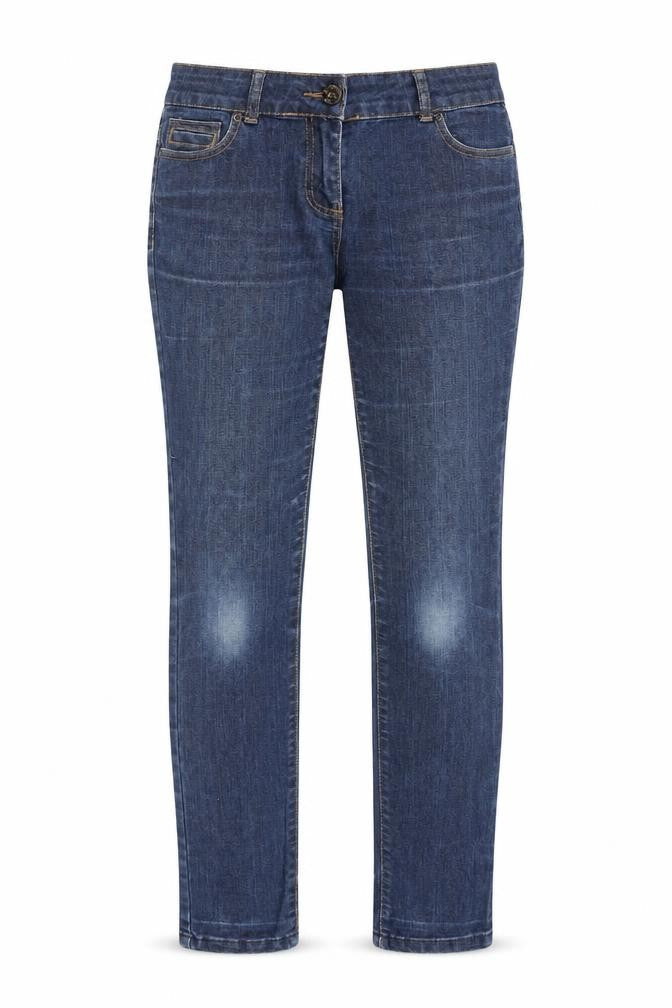Et Vous Womens Blue Cotton Straight Jeans Size 10 L30 in Regular Zip
