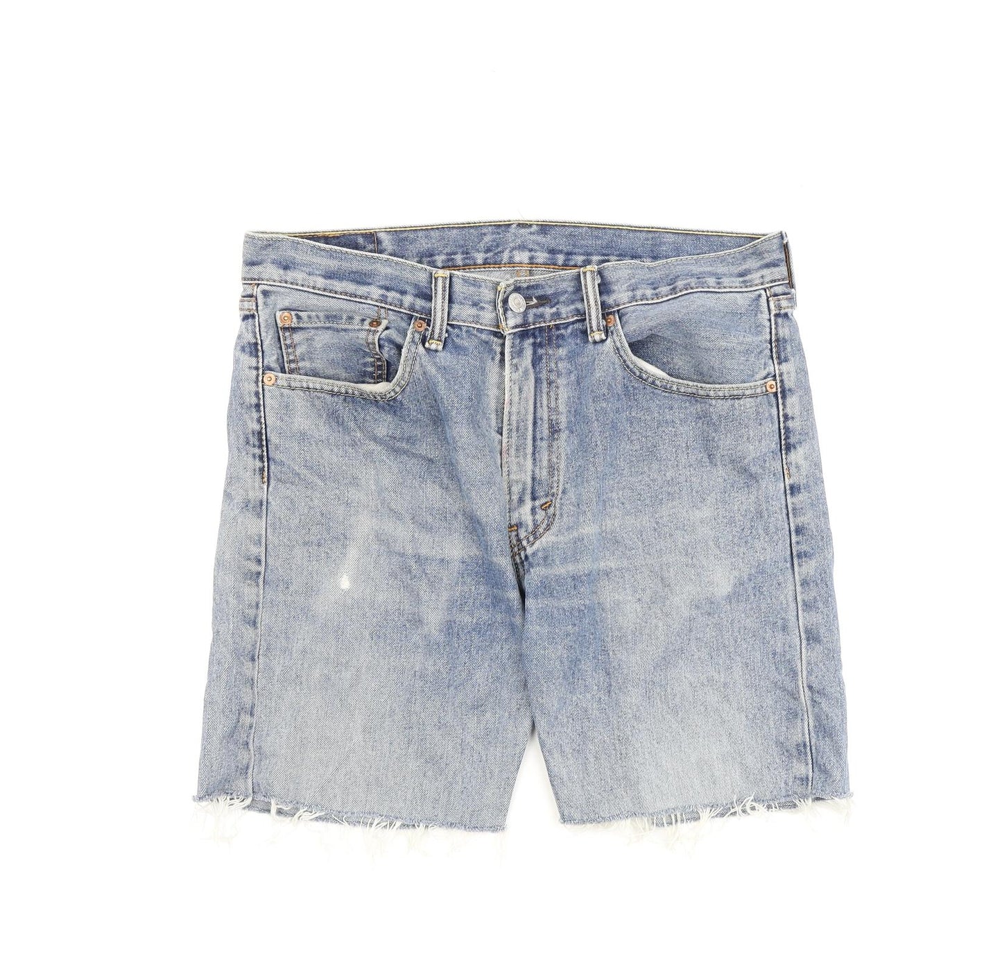 Levi's Mens Blue Cotton Bermuda Shorts Size 33 in Regular Button