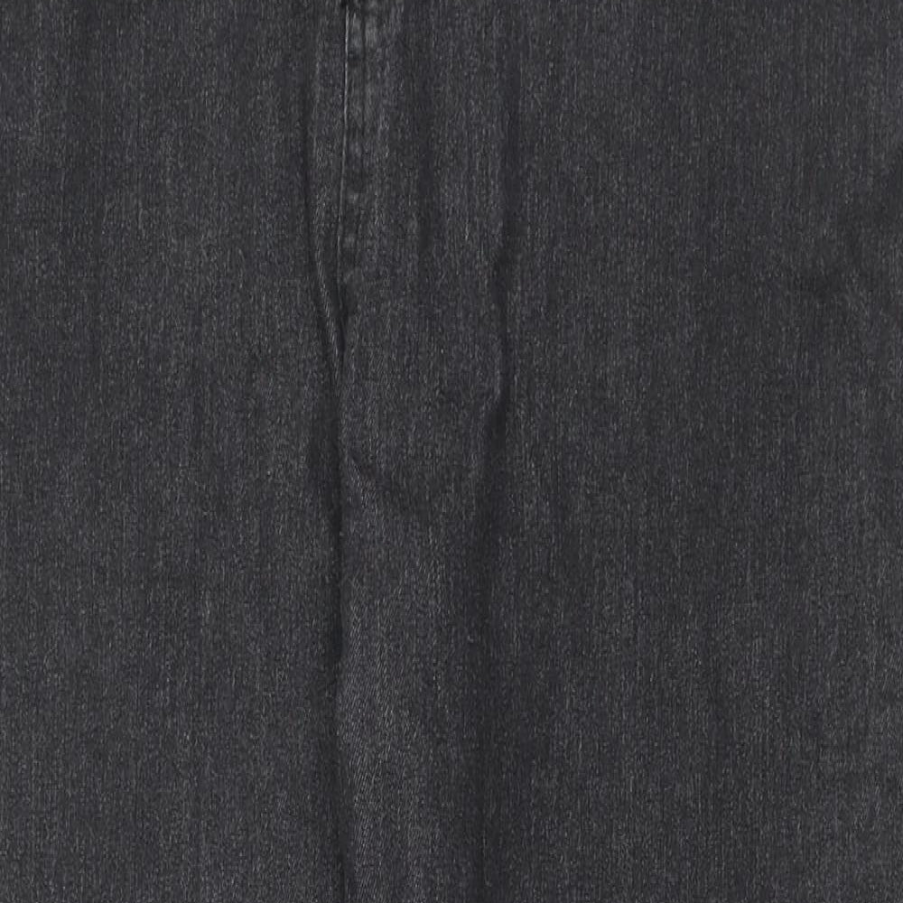 Jeans Womens Black Cotton Skinny Jeans Size XL L26 in Regular Zip